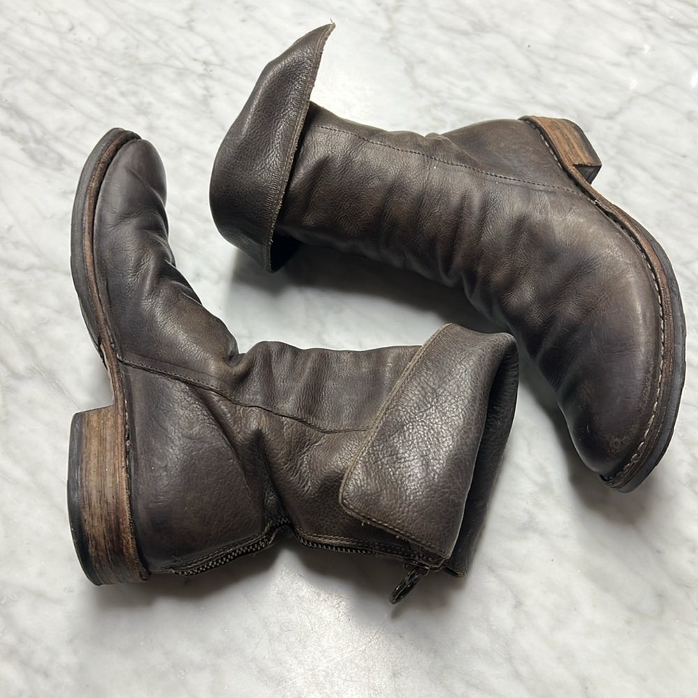 Fiorentini + Baker Eternity Massive | M- Ella Brown Gray Leather Boots Size 37 - Picture 8 of 12